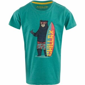 ALPINE PRO MESCO Chlapecké tričko, zelená, velikost 116-122