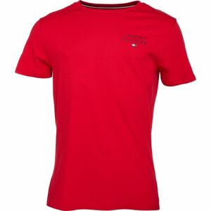 Tommy Hilfiger TH ORIGINAL-CN SS TEE LOGO Pánské tričko, červená, veľkosť L