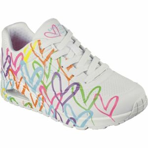 Skechers UNO - HIGHLIGHT LOVE Dámská volnočasová obuv, bílá, velikost 36