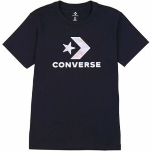 Converse SEASONAL STAR CHEVRON SS TEE Dámské tričko, černá, velikost XS