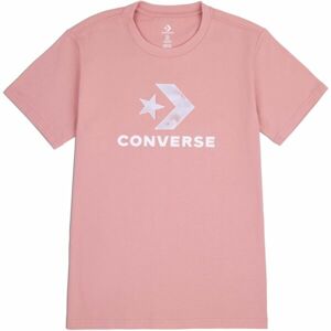 Converse SEASONAL STAR CHEVRON SS TEE Dámské tričko, růžová, velikost XS