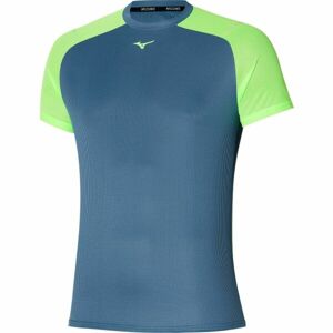 Mizuno DRYAEROFLOW TEE Pánské běžecké tričko, tmavě modrá, velikost S