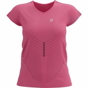Compressport Dámské běžecké triko Dámské běžecké triko, růžová, velikost M