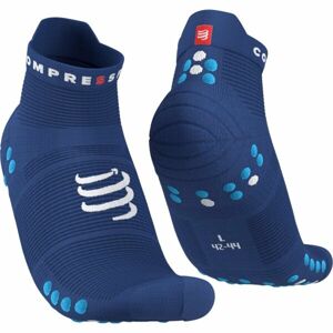 Compressport PRO RACING SOCKS V4.0 RUN Běžecké ponožky, modrá, veľkosť T3
