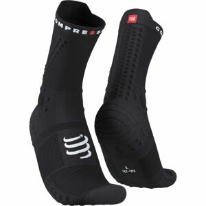 Compressport PRO RACING SOCKS v4.0 TRAIL Běžecké ponožky, černá, velikost T2