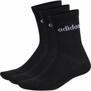 adidas C LIN CREW 3P Ponožky, černá, velikost L
