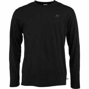 Russell Athletic LONG SLEEVE TEE SHIRT M Pánské tričko, černá, veľkosť 3XL