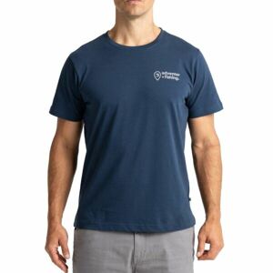 ADVENTER & FISHING COTTON SHIRT Pánské tričko, tmavě modrá, velikost