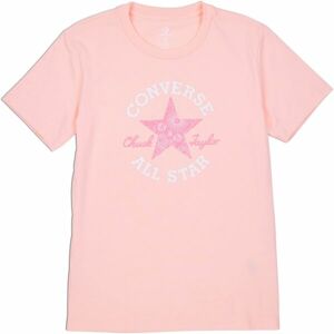 Converse CHUCK PATCH INFILL TEE Dámské tričko, lososová, veľkosť M