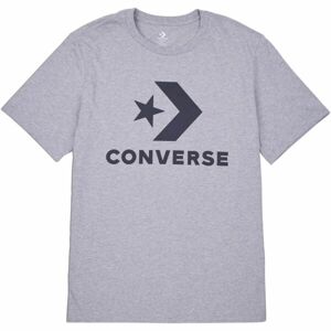 Converse STANDARD FIT CENTER FRONT LARGE LOGO STAR CHEV SS TEE Unisexové tričko, šedá, veľkosť XXL
