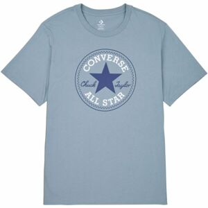 Converse STANDARD FIT CENTER FRONT CHUCK PATCH CORE TEE Unisexové tričko, světle modrá, velikost