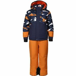 ALPINE PRO LARQO Dětský lyžařský set, oranžová, velikost 152-158