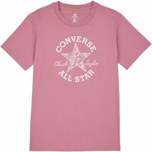 Converse CHUCK PATCH INFILL TEE Dámské tričko, růžová, velikost L