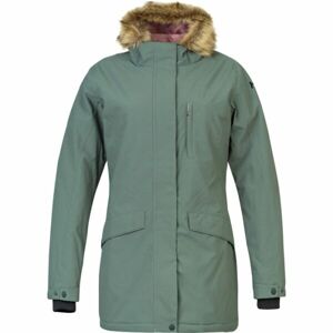 Hannah CAROLI Dámský zimní kabát s membránou, zelená, velikost 36