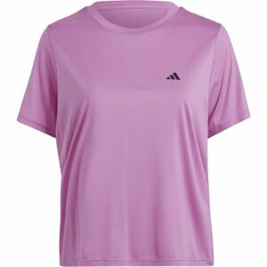 adidas MADE4TRAINING TEE Dámské tréninkové tričko v plus size, růžová, velikost