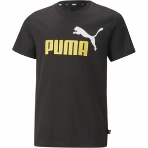 Puma ESSENTIALS+2 COL LOGO TEE Dětské triko, černá, velikost