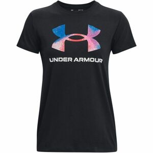 Under Armour LIVE SPORTSTYLE GRAPHIC SS Dámské triko, černá, veľkosť L