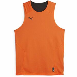 Puma HOOPS TEAM REVERSE PRACTICE JERSEY Pánský basketballový dres, oranžová, velikost M