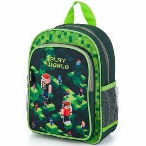 Oxybag KID BACKPACK PLAYWORLD Předškolní batoh, zelená, veľkosť UNI