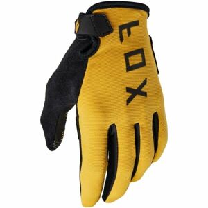 Fox RANGER GEL Cyklistické rukavice, žlutá, velikost