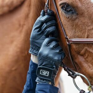 PROGRESS EQ PRO-RIDING GLOVES Dámské jezdecké rukavice, černá, velikost S