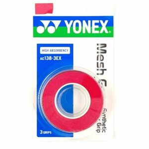 Yonex MESH GRAP AC138 3 KS Vrchní omotávka, červená, veľkosť UNI