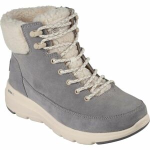 Skechers GLACIAL ULTRA - WOODLANDS Dámská zimní obuv, šedá, veľkosť 36