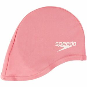 Speedo POLY CAP JU Juniorská plavecká čepice, růžová, velikost