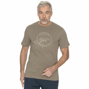 BUSHMAN DEMING Pánské tričko, hnědá, velikost 4XL