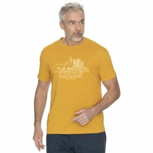 BUSHMAN DEMING Pánské tričko, žlutá, velikost L