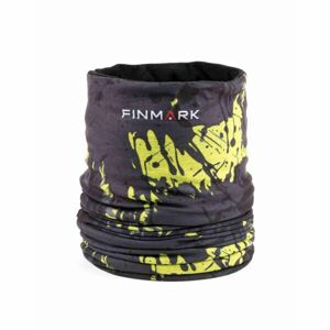 Finmark Multifunkční šátek s flísem Multifunkční šátek, žlutá, velikost UNI