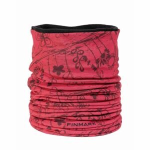 Finmark MULTIFUNCTIONAL SCARF WITH FLEECE Multifunkční šátek, růžová, veľkosť UNI