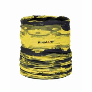 Finmark Multifunkční šátek s flísem Multifunkční šátek, žlutá, veľkosť UNI