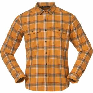 Bergans TOVDAL Pánská flanelová outdoorová košile, khaki, velikost XL