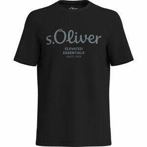s.Oliver LOGO T-NOOS Pánské tričko, černá, velikost S