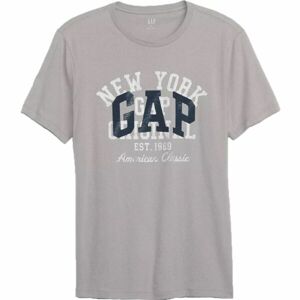 GAP LOGO Pánské tričko, šedá, velikost XL