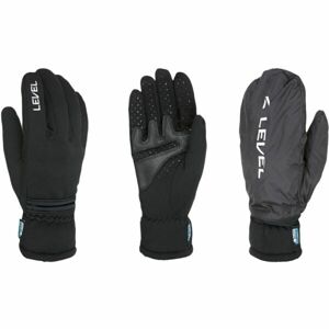 Level TRAIL POLARTEC I-TOUCH Pánské lyžařské rukavice, černá, velikost L