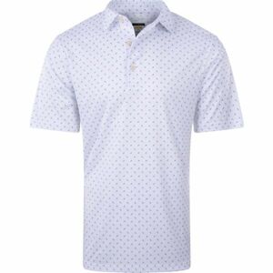 GREGNORMAN ML 75 TEE PRINT POLO Pánské golfové polo tričko, bílá, veľkosť XL