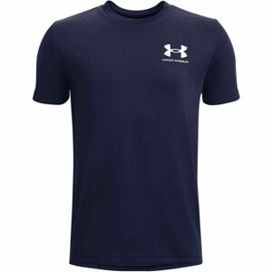 Under Armour SPORTSTYLE LEFT CHEST Chlapecké tričko s krátkým rukávem, tmavě modrá, veľkosť L