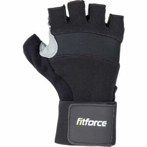 Fitforce FITNESS RUKAVICE Rukavice na fitness, černá, velikost L