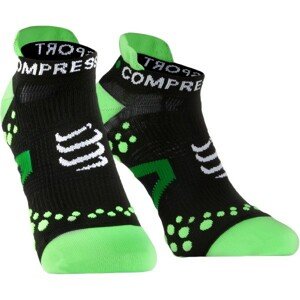 Compressport RUN LO V2.1 Kompresní ponožky, Černá,Zelená,Bílá, velikost T4